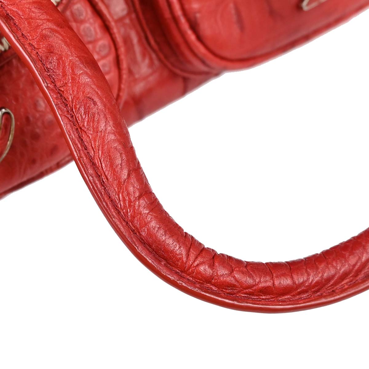Christian Dior * Red Crocodile Detective Bag Handbag