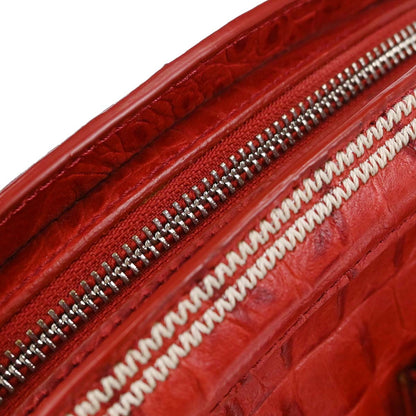 Christian Dior * Red Crocodile Detective Bag Handbag