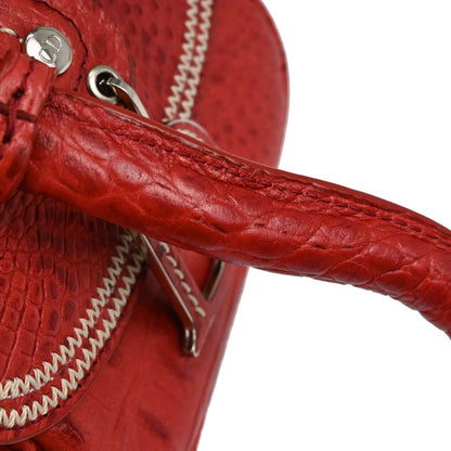 Christian Dior * Red Crocodile Detective Bag Handbag