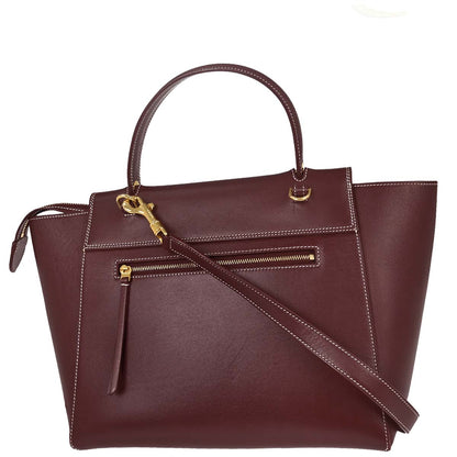Celine Burgundy Belt Bag Mini 2way Shoulder Handbag