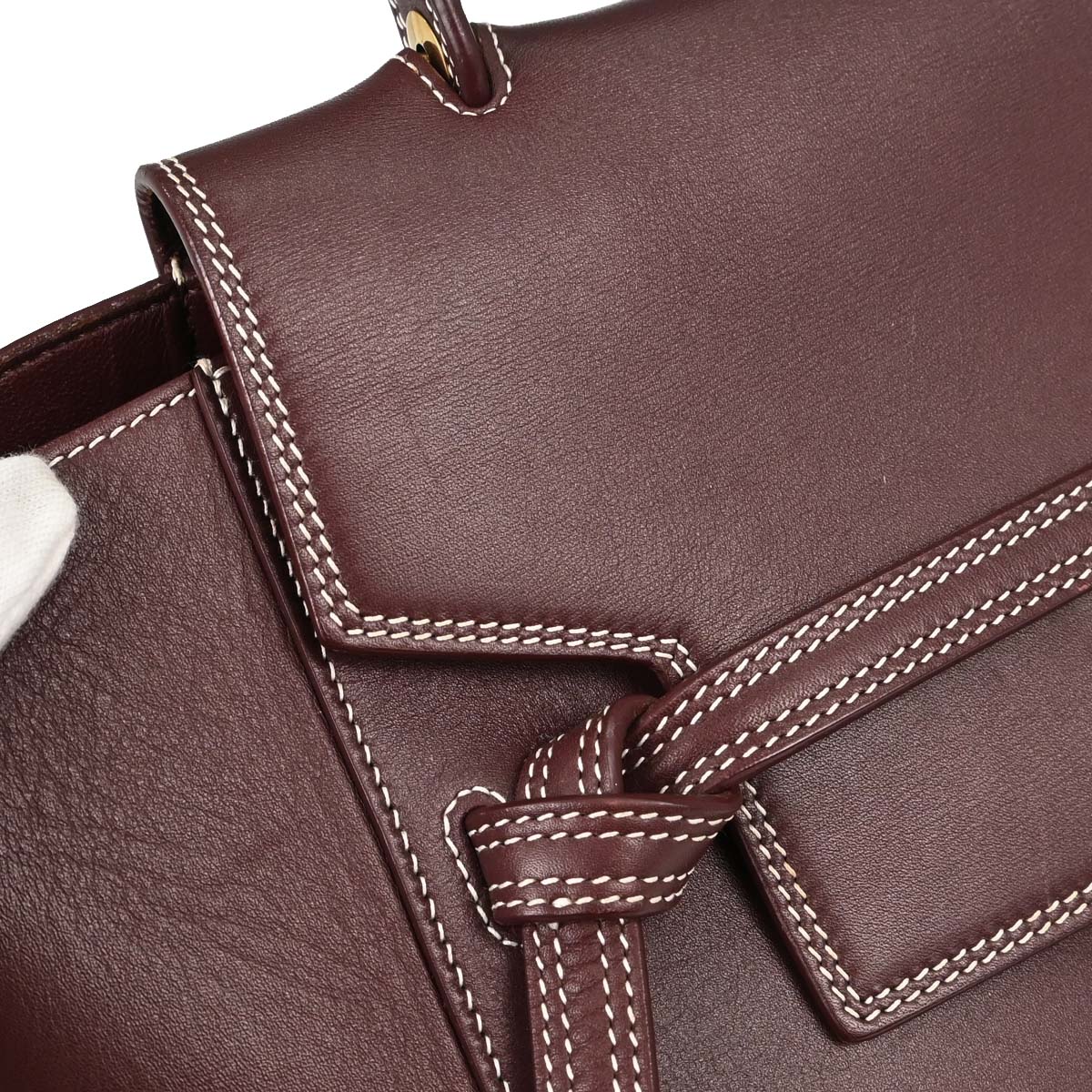 Celine Burgundy Belt Bag Mini 2way Shoulder Handbag