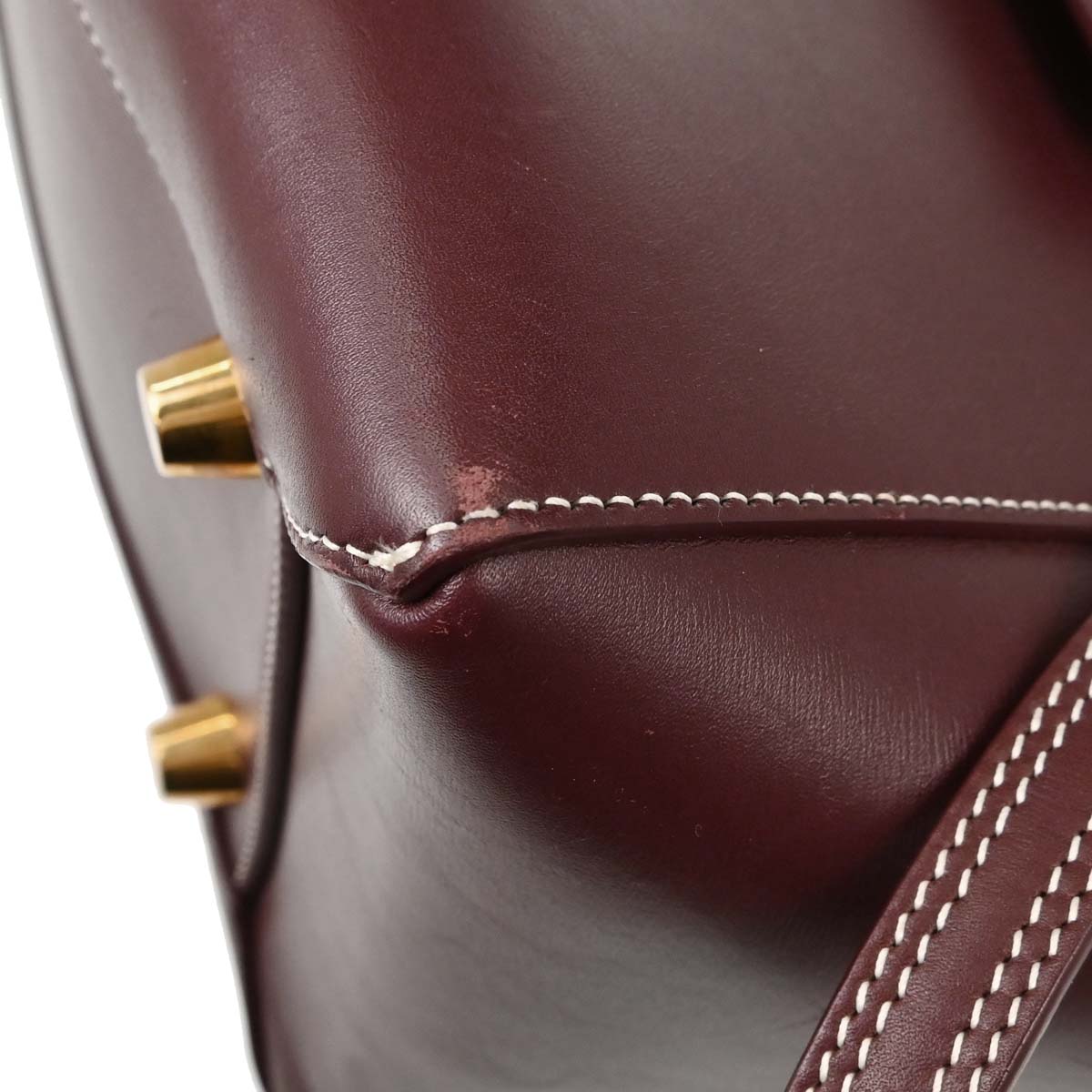 Celine Burgundy Belt Bag Mini 2way Shoulder Handbag