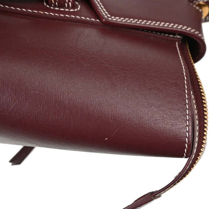 Celine Burgundy Belt Bag Mini 2way Shoulder Handbag