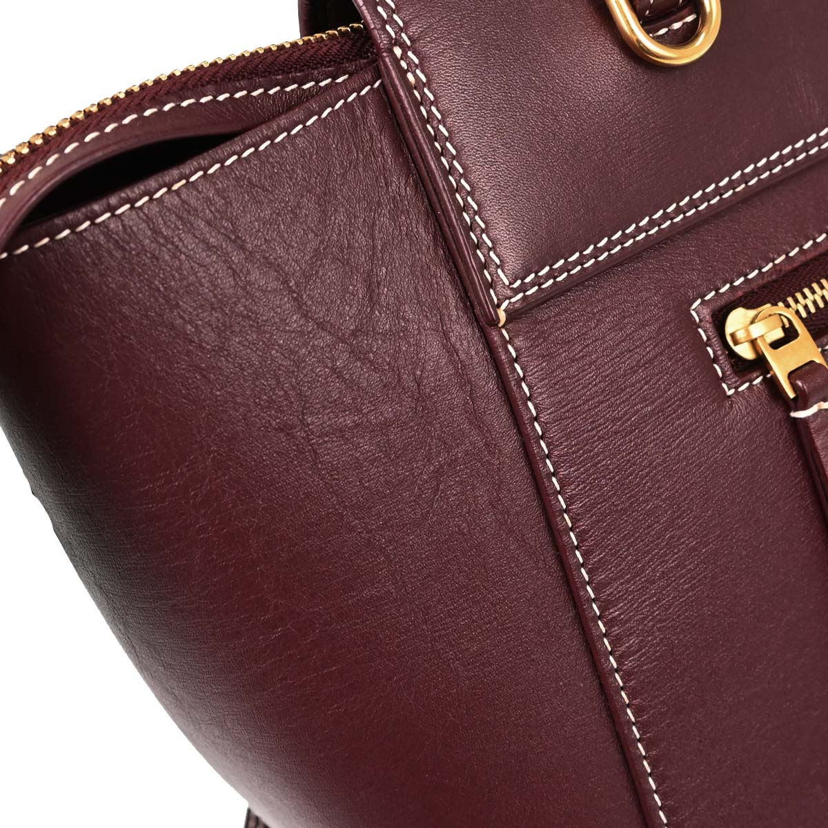 Celine Burgundy Belt Bag Mini 2way Shoulder Handbag