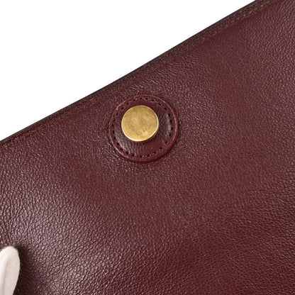 Celine Burgundy Belt Bag Mini 2way Shoulder Handbag
