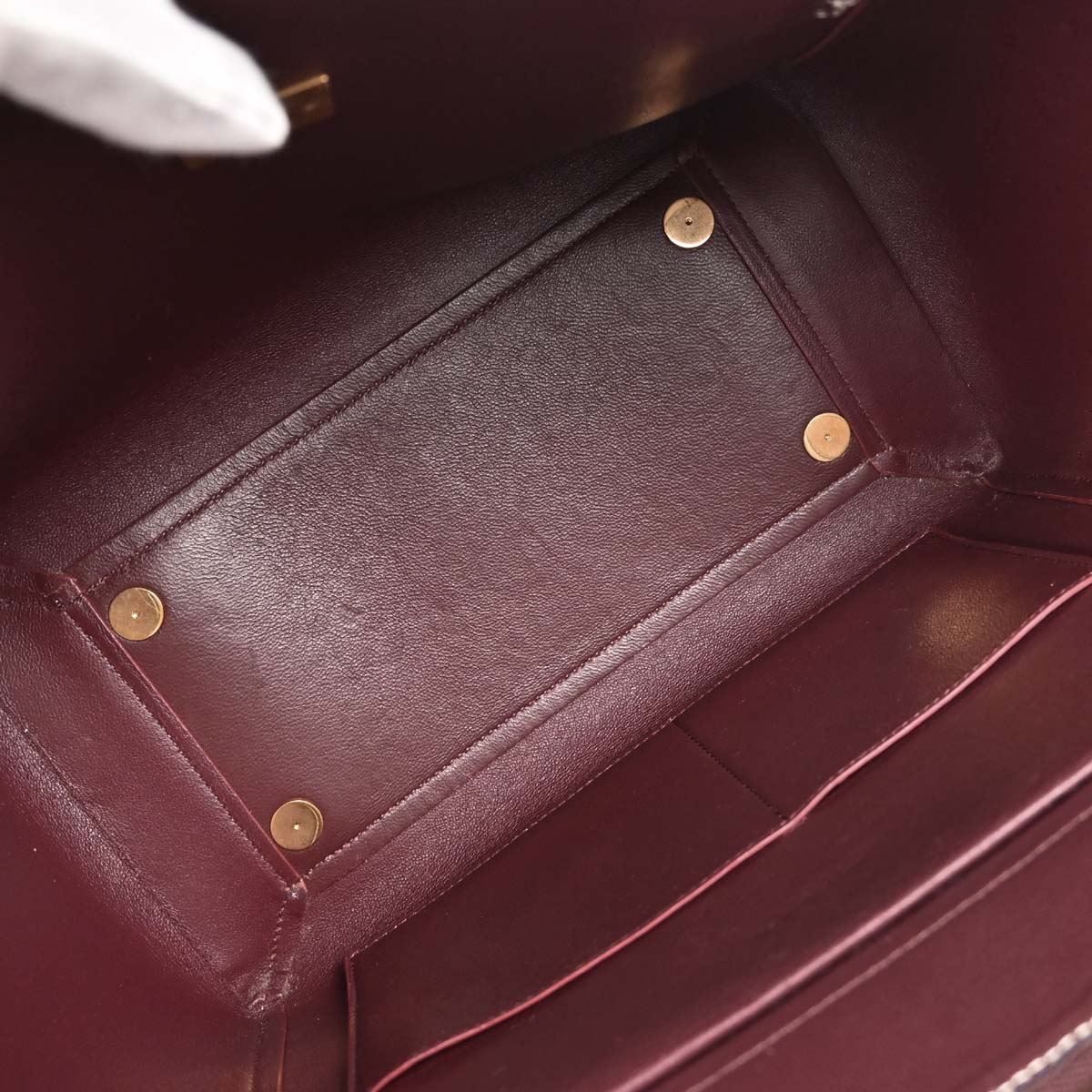 Celine Burgundy Belt Bag Mini 2way Shoulder Handbag