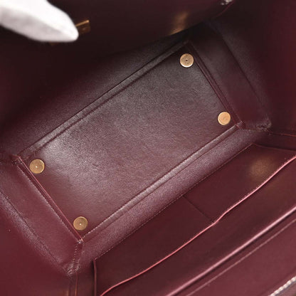 Celine Burgundy Belt Bag Mini 2way Shoulder Handbag