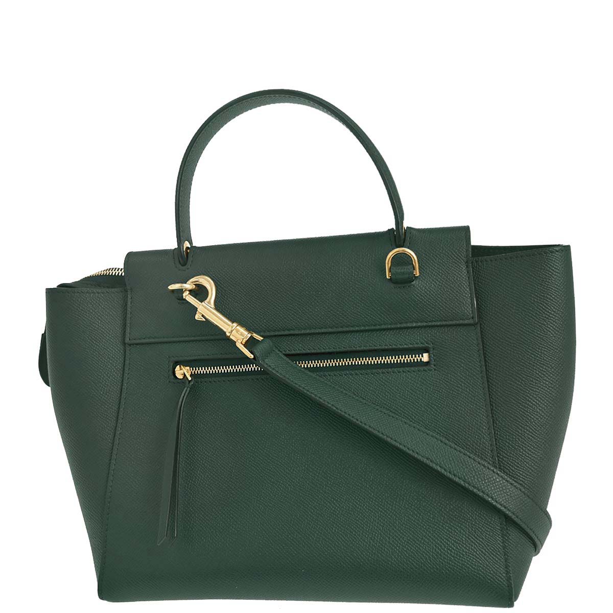 Celine Green Leather Belt Bag Micro 2way Shoulder Handbag