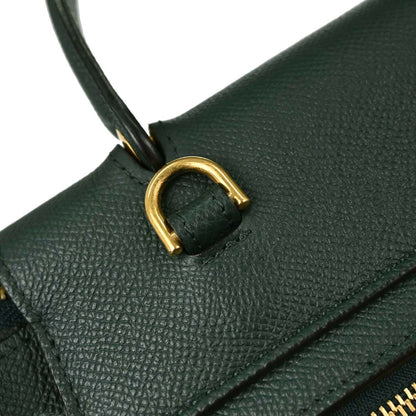 Celine Green Leather Belt Bag Micro 2way Shoulder Handbag