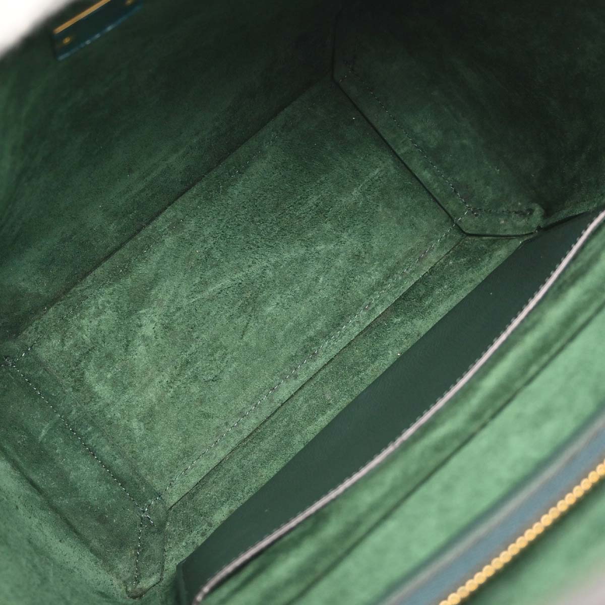 Celine Green Leather Belt Bag Micro 2way Shoulder Handbag