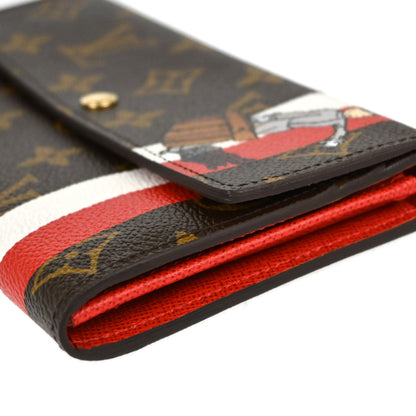 Louis Vuitton Monogram Groom Portefeuille Sarah Wallet M60034