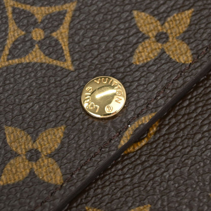 Louis Vuitton Monogram Groom Portefeuille Sarah Wallet M60034