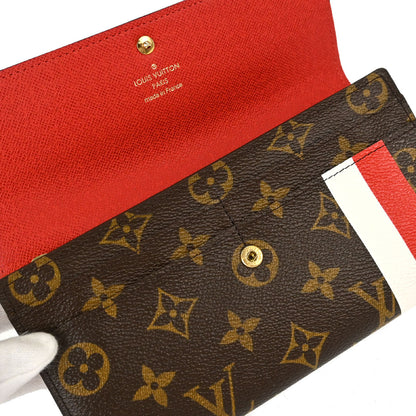 Louis Vuitton Monogram Groom Portefeuille Sarah Wallet M60034