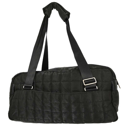Chanel 2005-2006 Black Nylon Choco Bar Sport Line Duffle Handbag