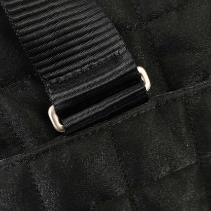 Chanel 2005-2006 Black Nylon Choco Bar Sport Line Duffle Handbag