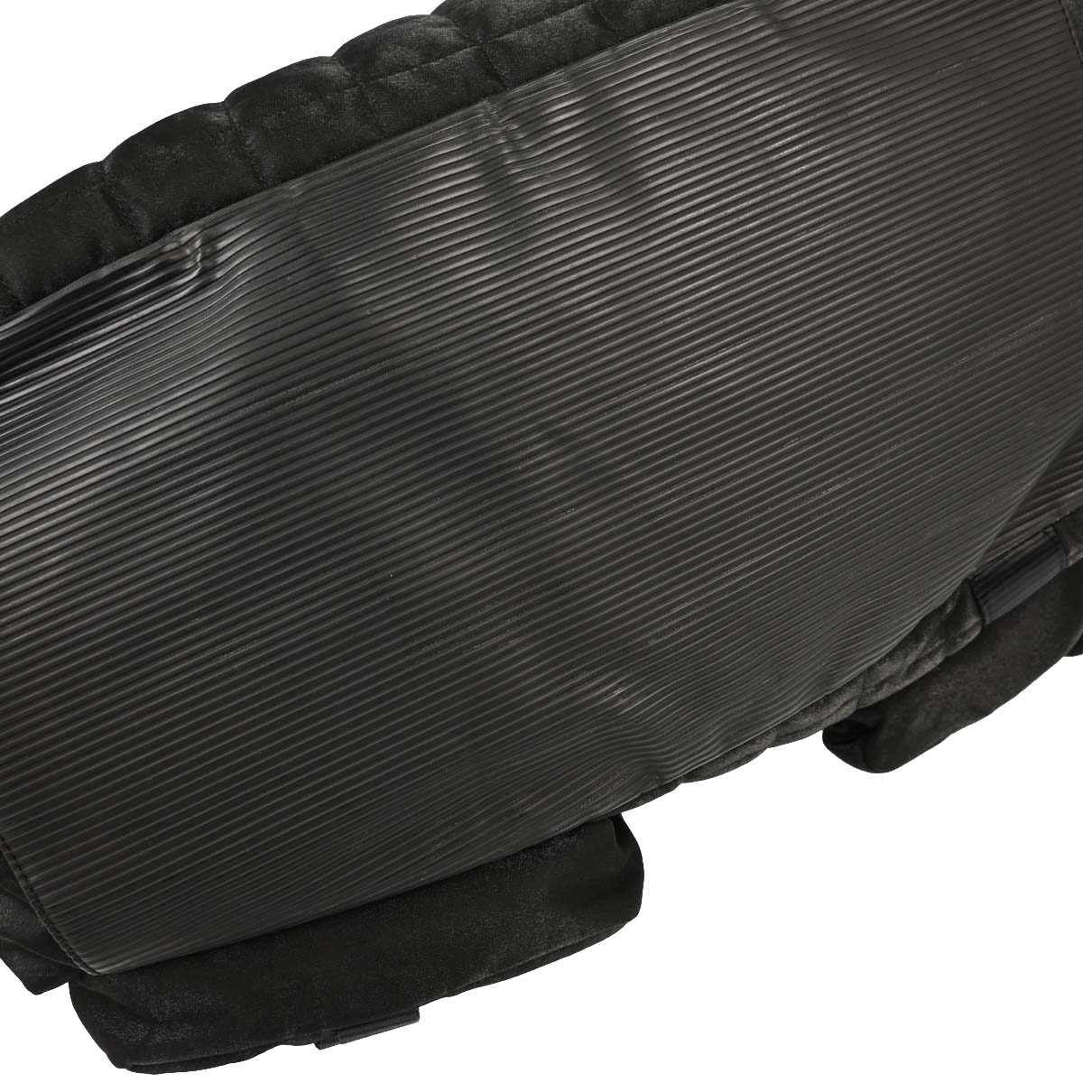 Chanel 2005-2006 Black Nylon Choco Bar Sport Line Duffle Handbag