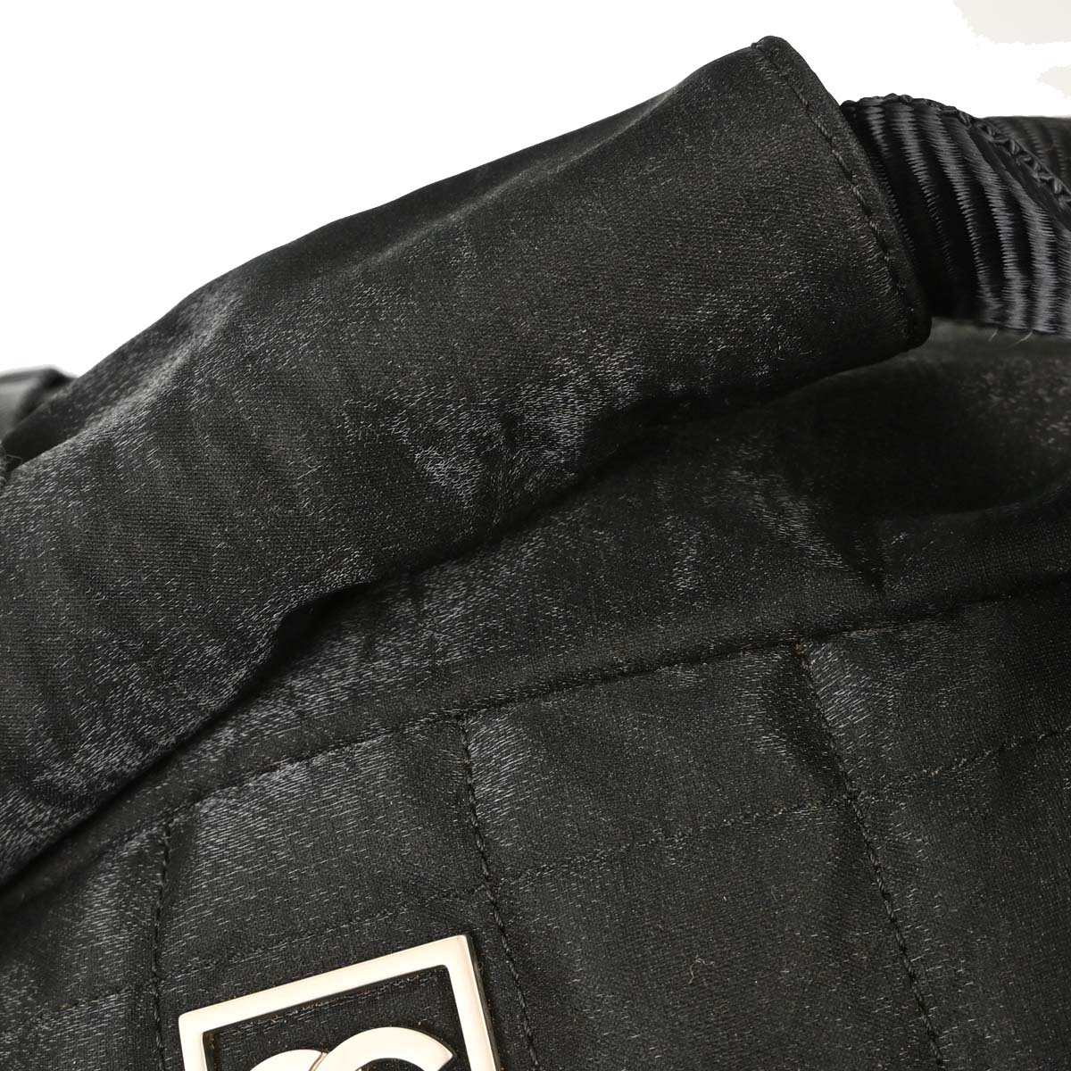 Chanel 2005-2006 Black Nylon Choco Bar Sport Line Duffle Handbag