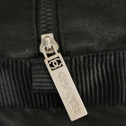 Chanel 2005-2006 Black Nylon Choco Bar Sport Line Duffle Handbag