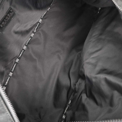 Chanel 2005-2006 Black Nylon Choco Bar Sport Line Duffle Handbag