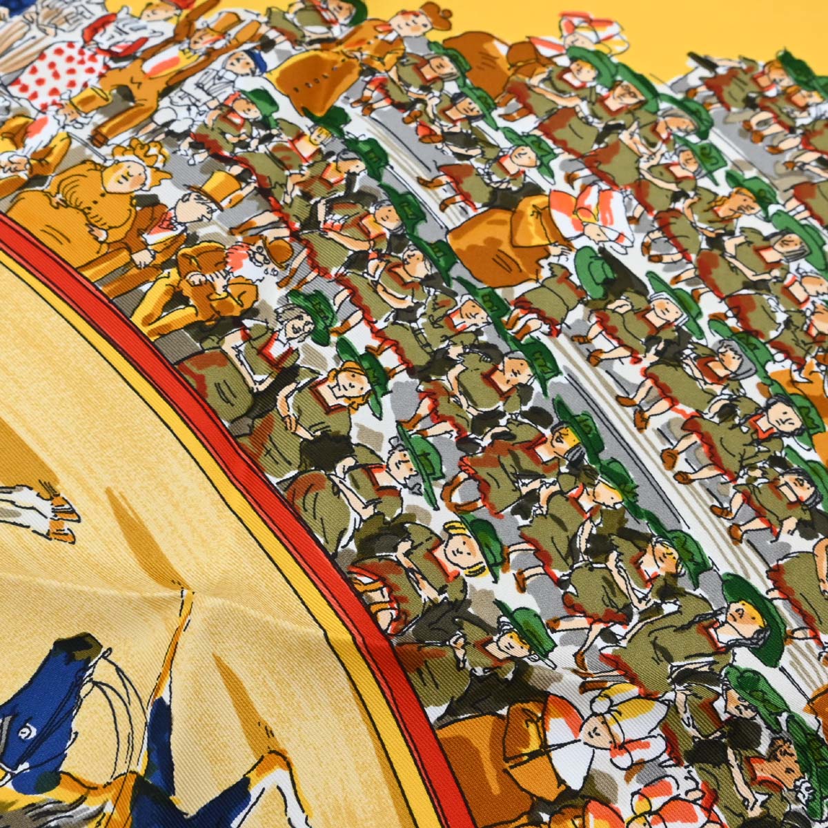 Hermes Scarf Carre 90 Cirque Molier Yellow Small Good