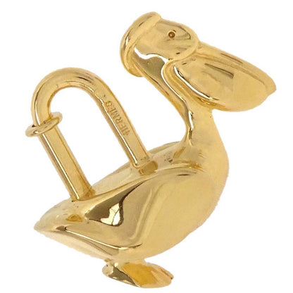 Hermes Pelican Motif 1992 Limited Cadena Padlock Gold Bag Charm