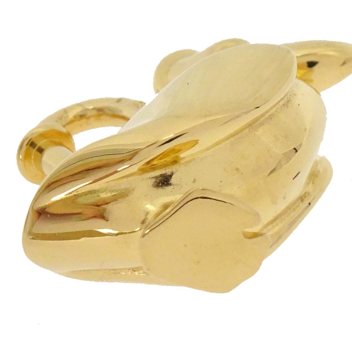 Hermes Pelican Motif 1992 Limited Cadena Padlock Gold Bag Charm