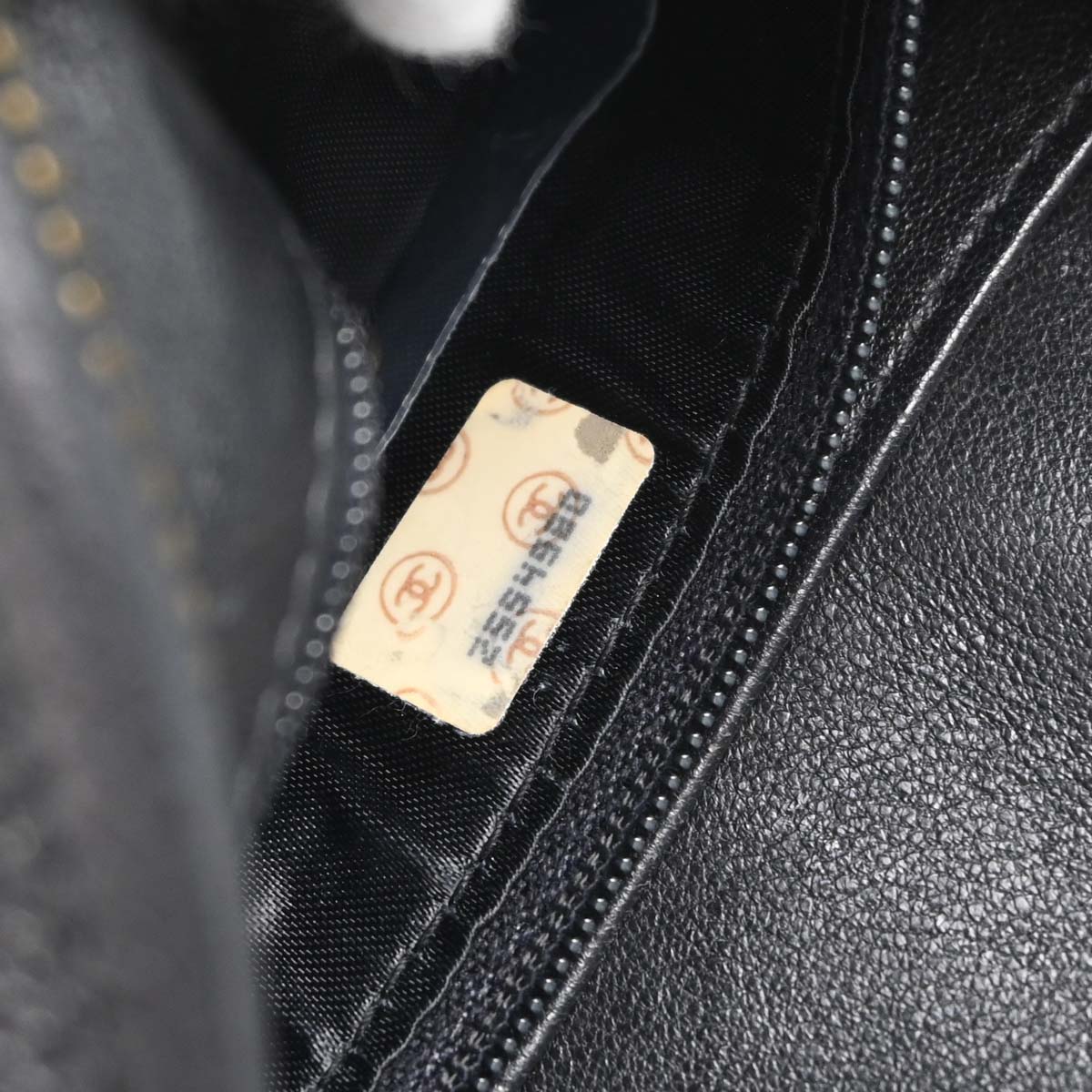 Chanel 1991-1994 Black Caviar Skin Chevron Camera Bag Small