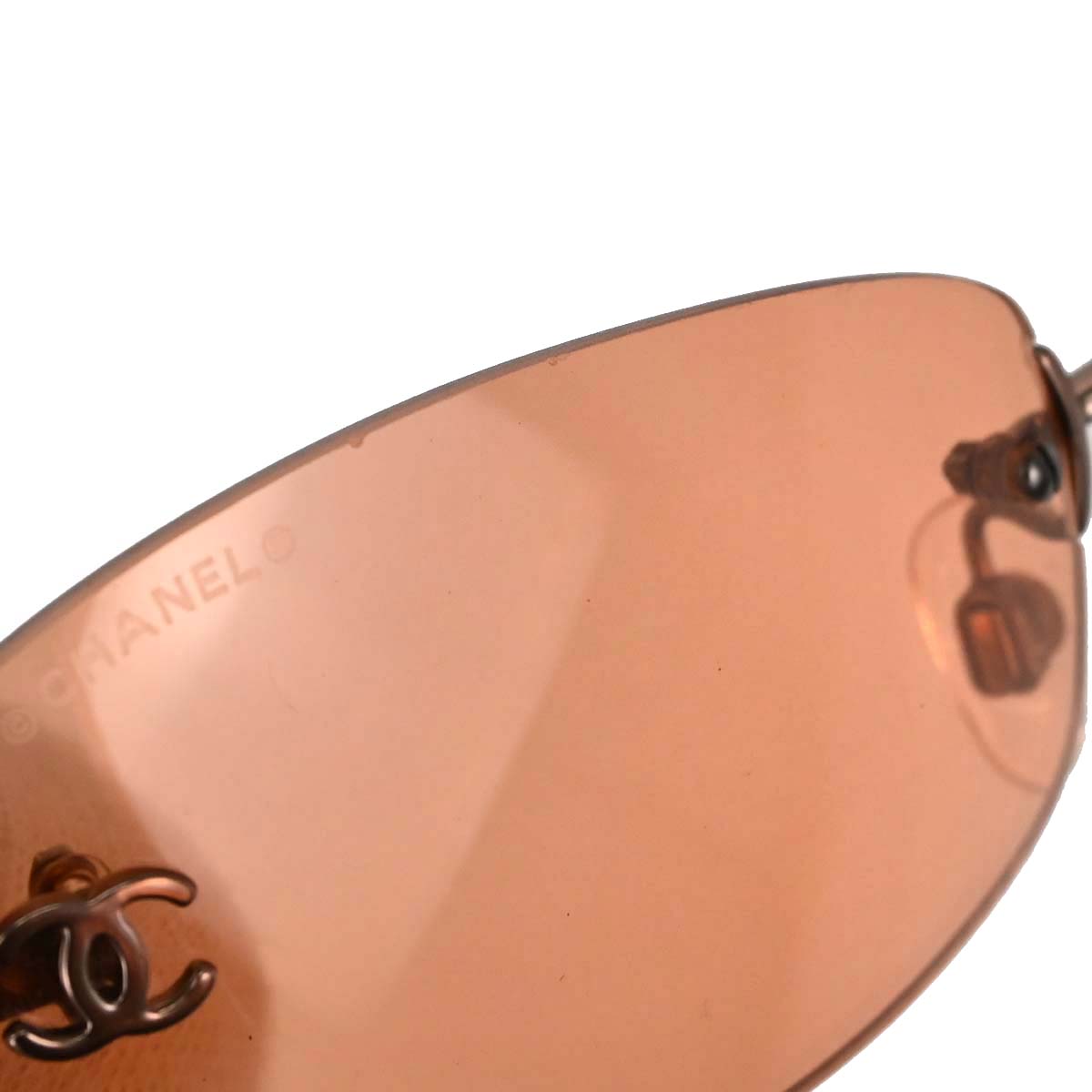 Chanel Sunglasses Eyewear Orange Small Good 54□19 130
