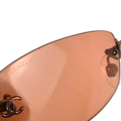 Chanel Sunglasses Eyewear Orange Small Good 54□19 130