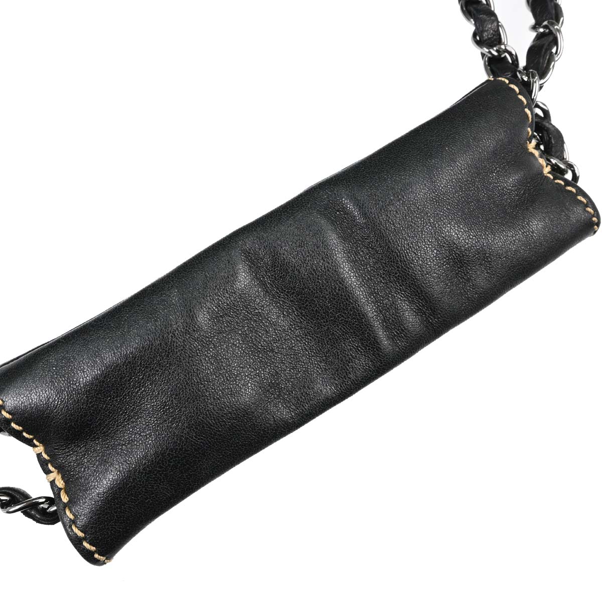 Chanel 2004-2005 Black Lambskin Wild Stitch Handbag