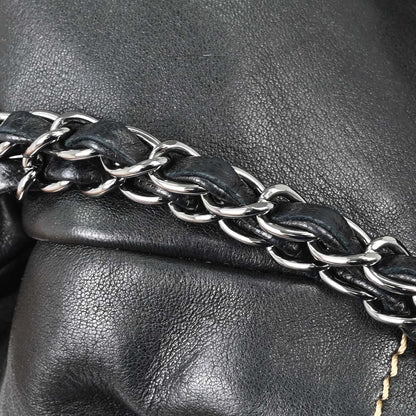 Chanel 2004-2005 Black Lambskin Wild Stitch Handbag