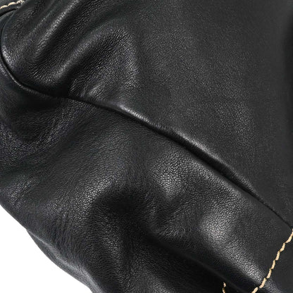 Chanel 2004-2005 Black Lambskin Wild Stitch Handbag