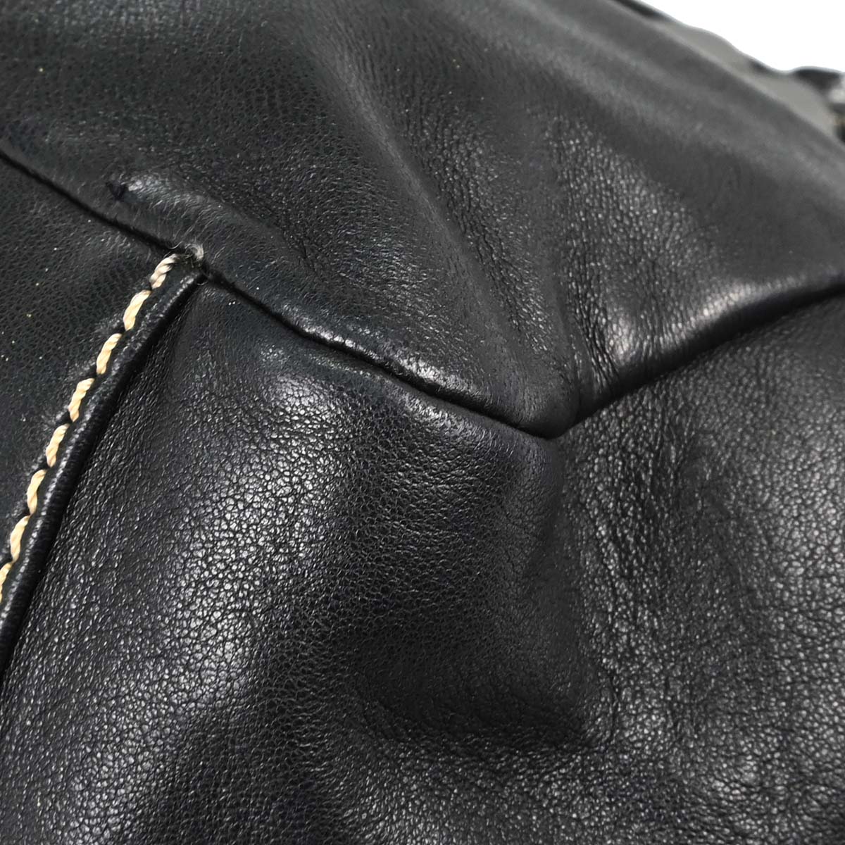Chanel 2004-2005 Black Lambskin Wild Stitch Handbag