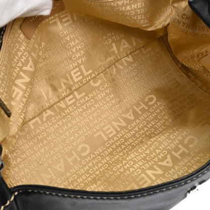 Chanel 2004-2005 Black Lambskin Wild Stitch Handbag