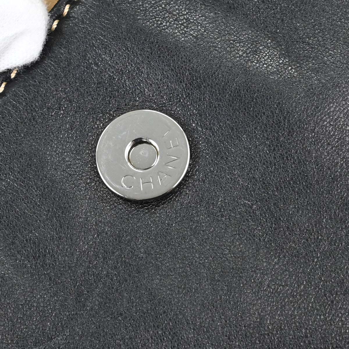 Chanel 2004-2005 Black Lambskin Wild Stitch Handbag