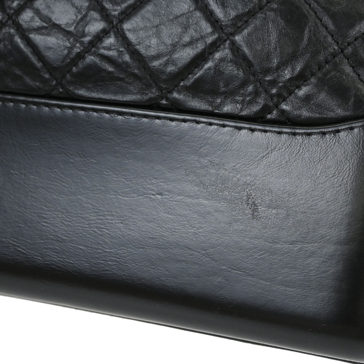 Chanel Black Calfskin Lambskin Medium Gabrielle Shoulder Bag