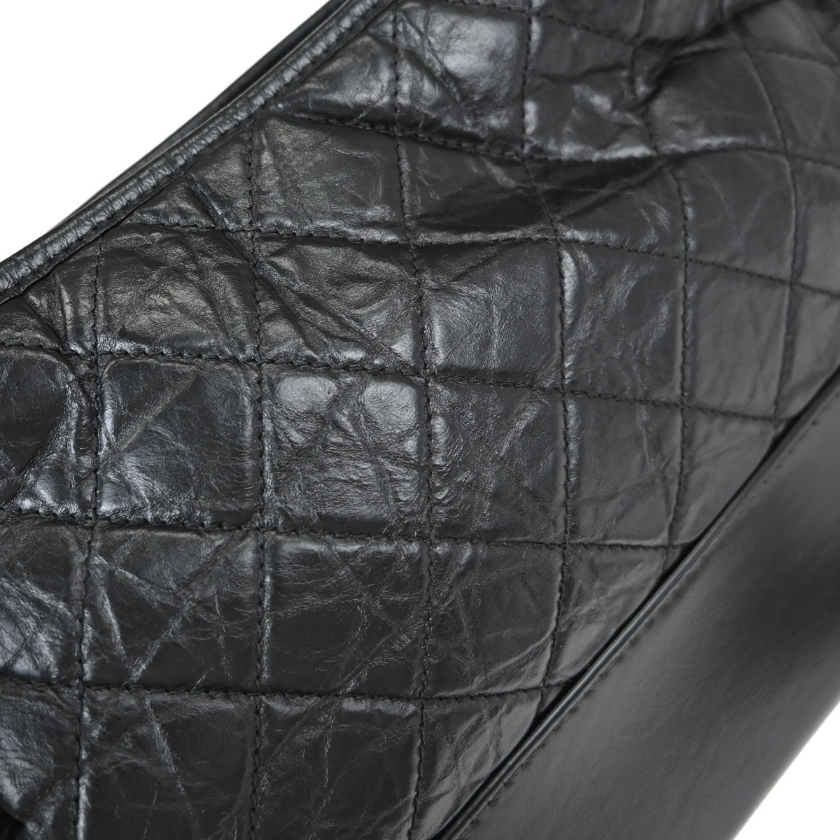 Chanel Black Calfskin Lambskin Medium Gabrielle Shoulder Bag