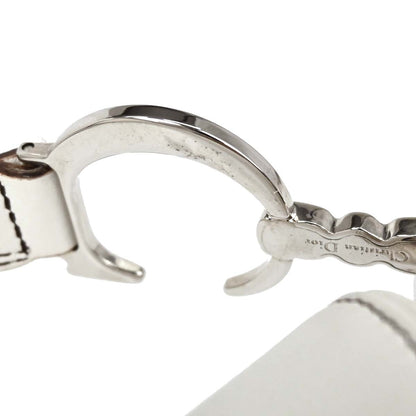 Christian Dior White Leather Saddle Handbag