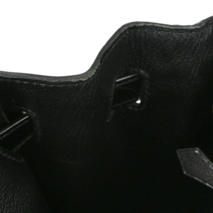 Hermes * Black Niloticus Birkin 30 Handbag