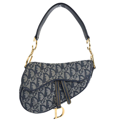 Christian Dior Navy Trotter Saddle Handbag