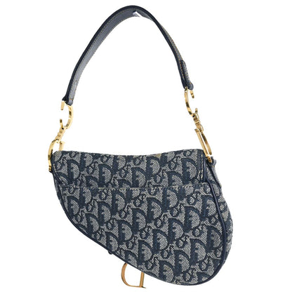 Christian Dior Navy Trotter Saddle Handbag