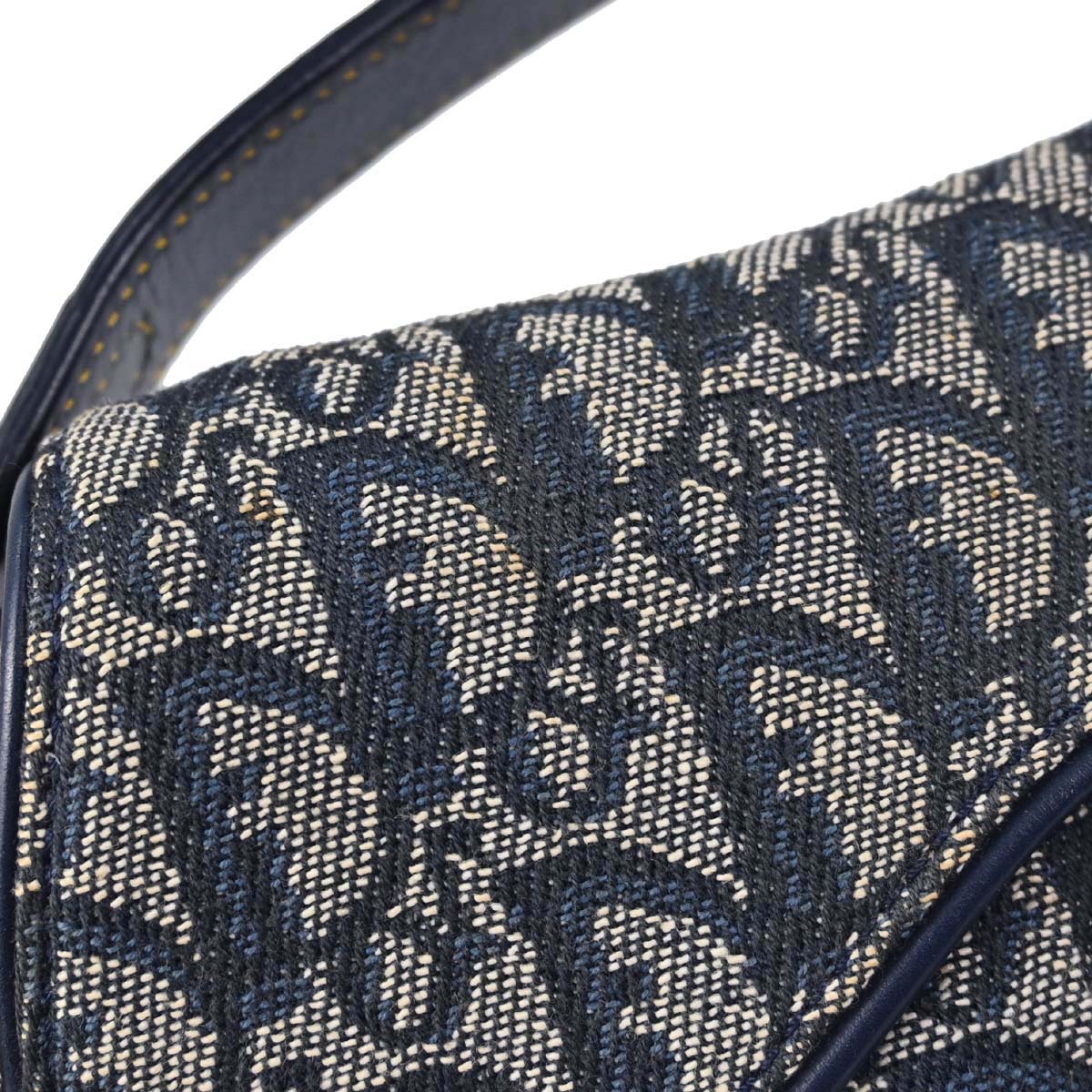 Christian Dior Navy Trotter Saddle Handbag