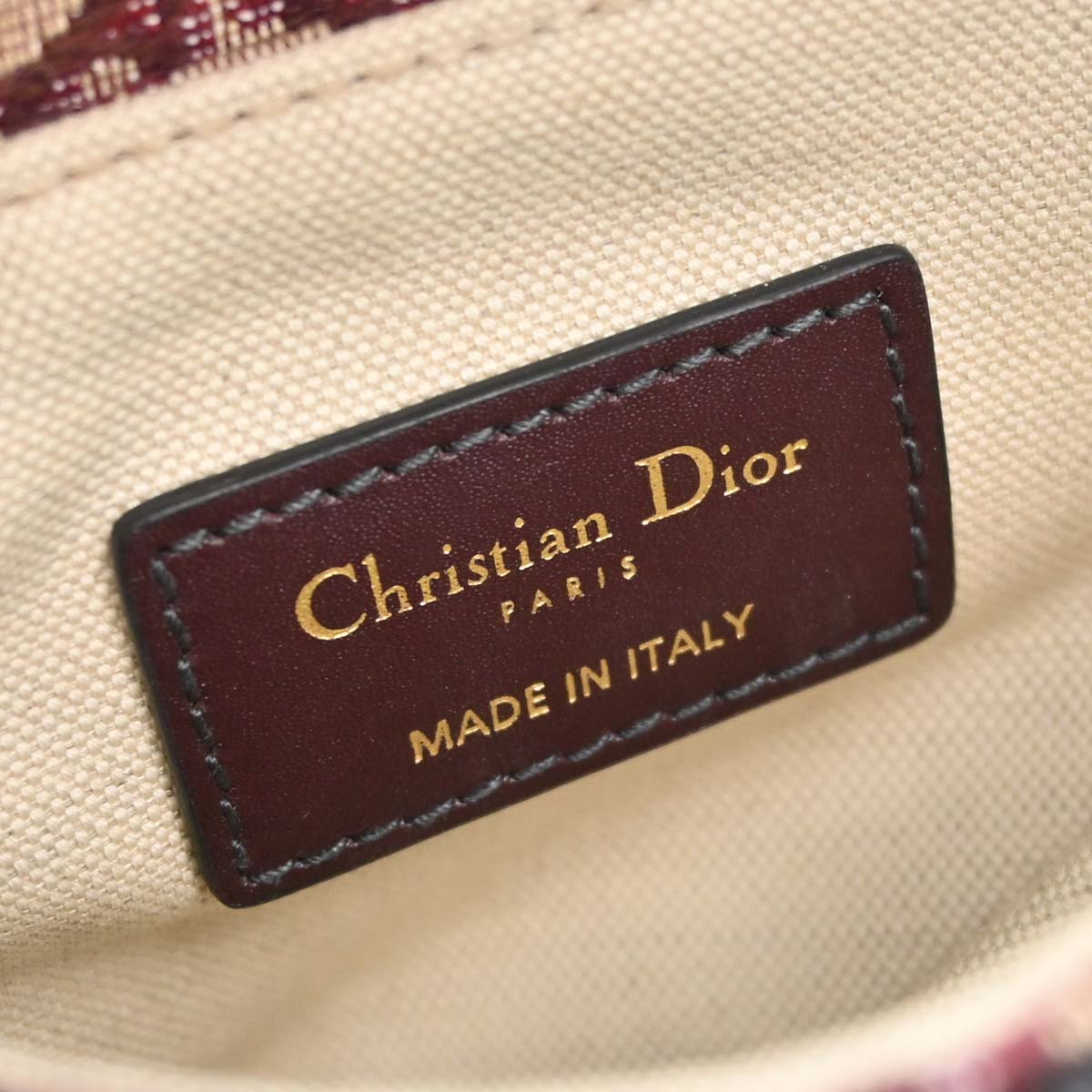 Christian Dior Burgundy Trotter Oblique Saddle 2way Shoulder Handbag