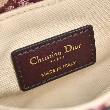 Christian Dior Burgundy Trotter Oblique Saddle 2way Shoulder Handbag
