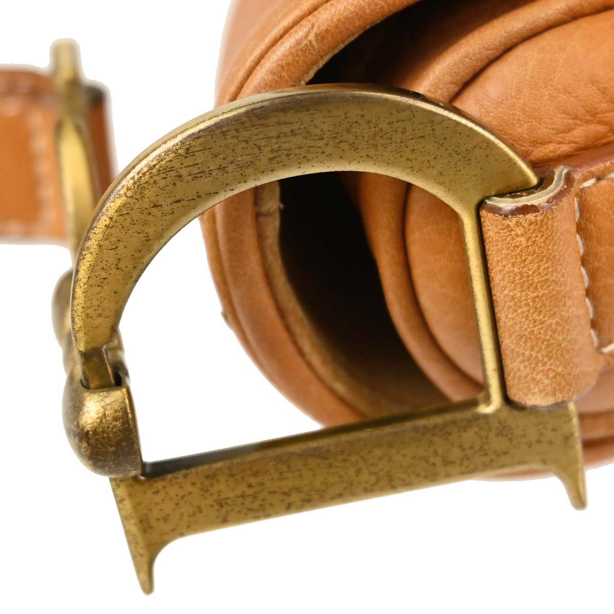 Christian Dior Brown Leather Saddle Handbag
