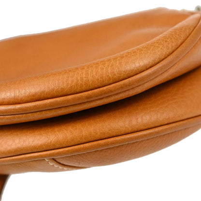 Christian Dior Brown Leather Saddle Handbag