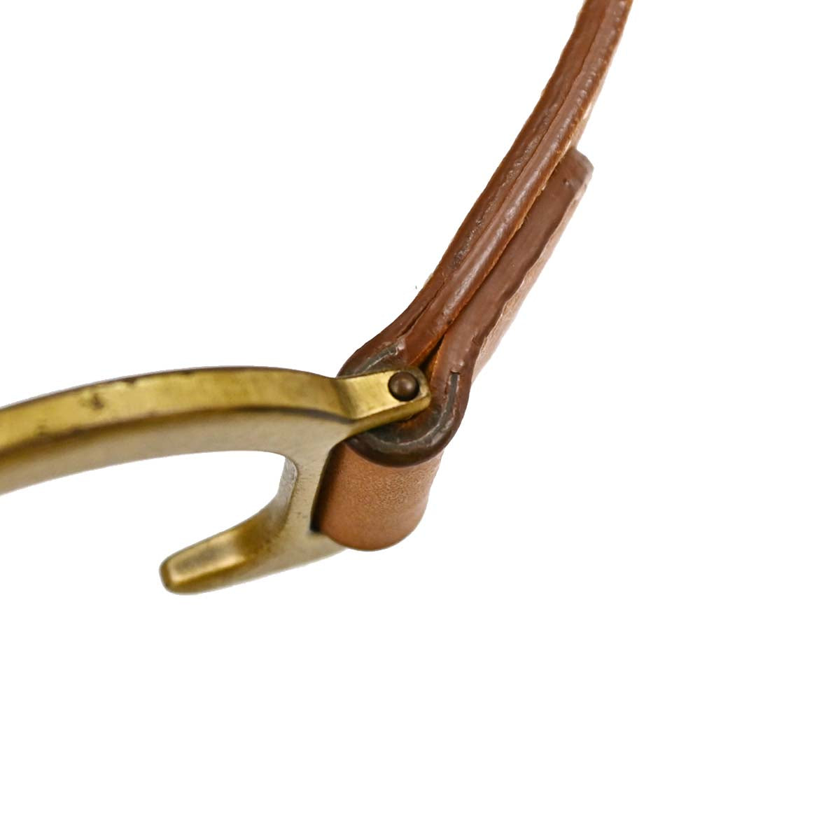 Christian Dior Brown Leather Saddle Handbag