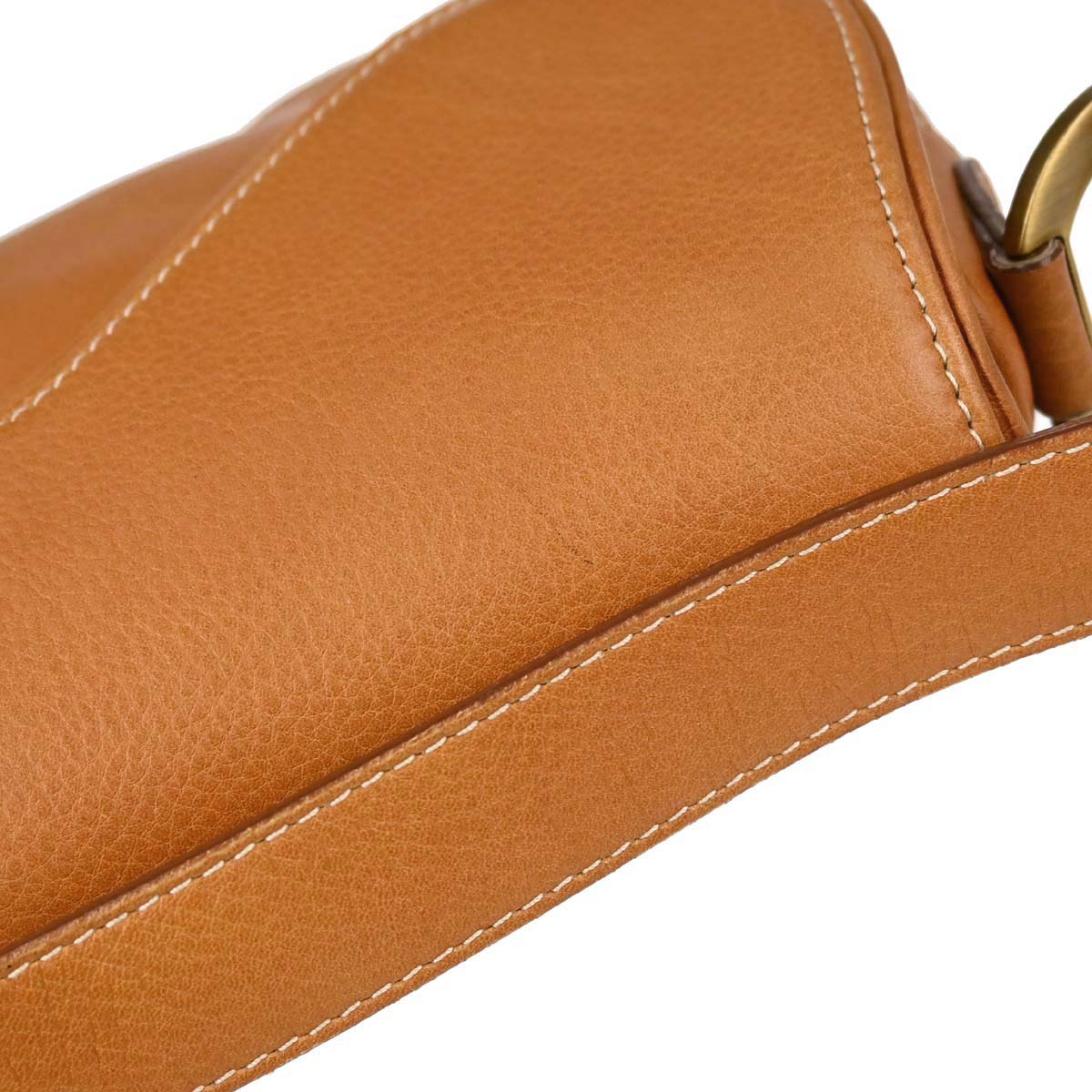 Christian Dior Brown Leather Saddle Handbag