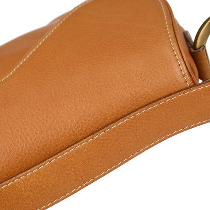 Christian Dior Brown Leather Saddle Handbag