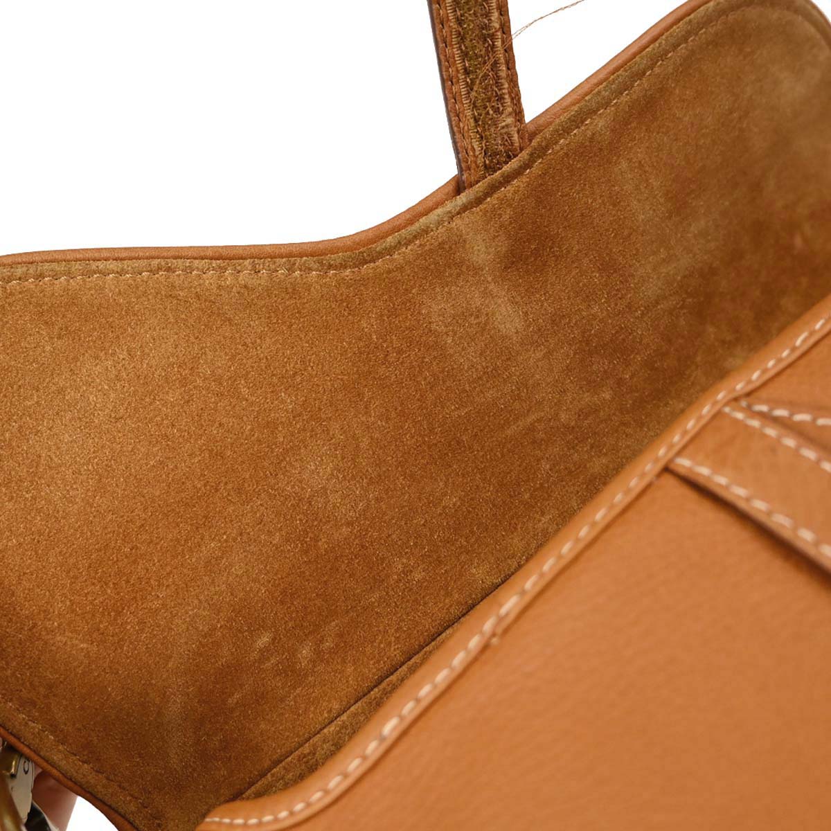 Christian Dior Brown Leather Saddle Handbag